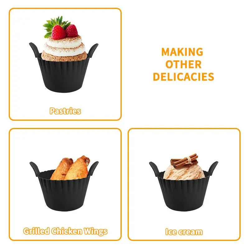 Silicone Baking Egg Cups for Air Fryer – Non-Stick Reusable Silicone Baking Cups Richie's