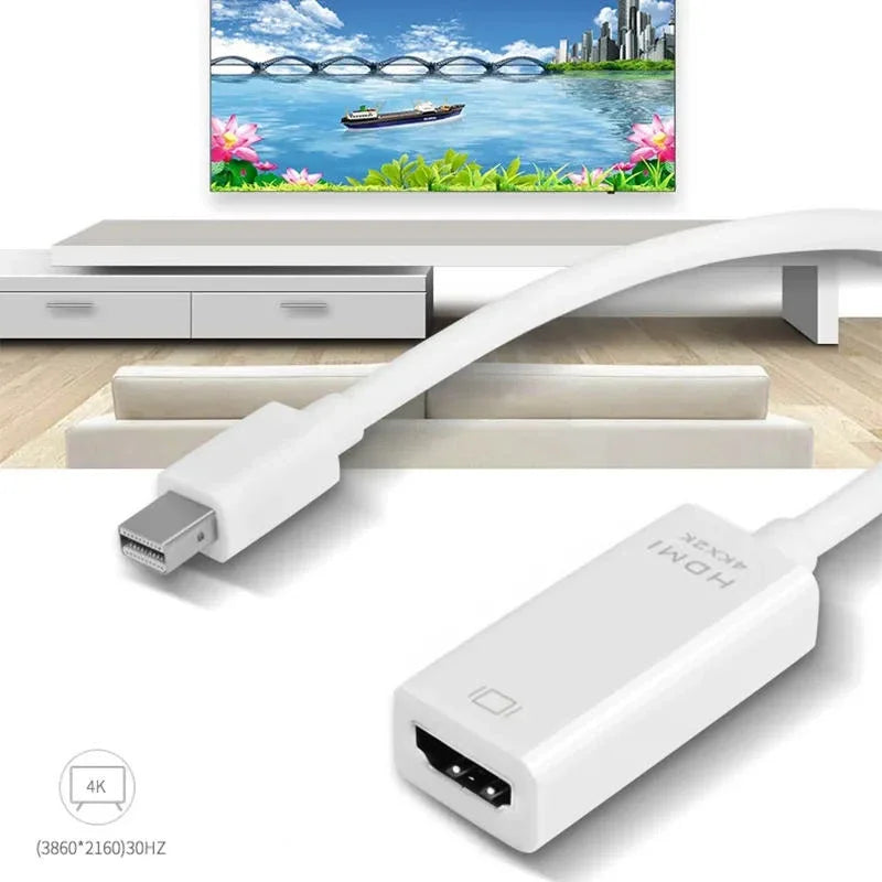 4K Mini DisplayPort to HDMI Adapter Cable – Metal Housing Display Adapter Cable Richie's