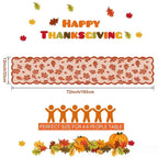 Thanksgiving Maple Leaf Lace Table Runner – Orange Fall Décor Table Runner Richie's