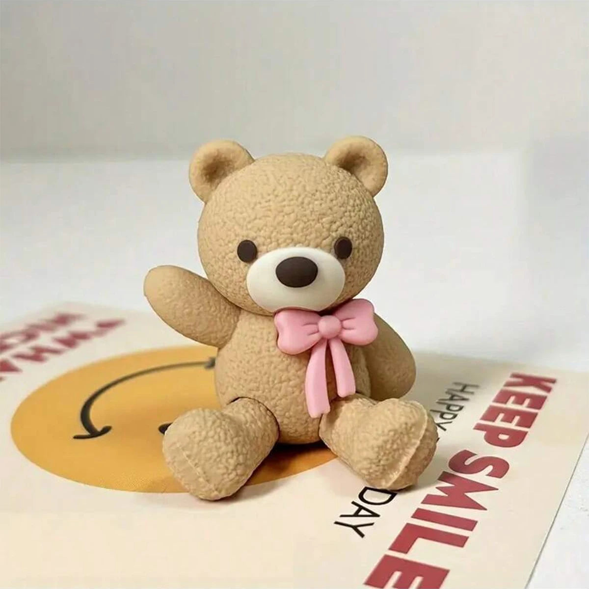 Teddy Bear Cake Toppers – Bow Tie Bear Party Figurines Cake Topper Figurine Richie's qianxiongfen