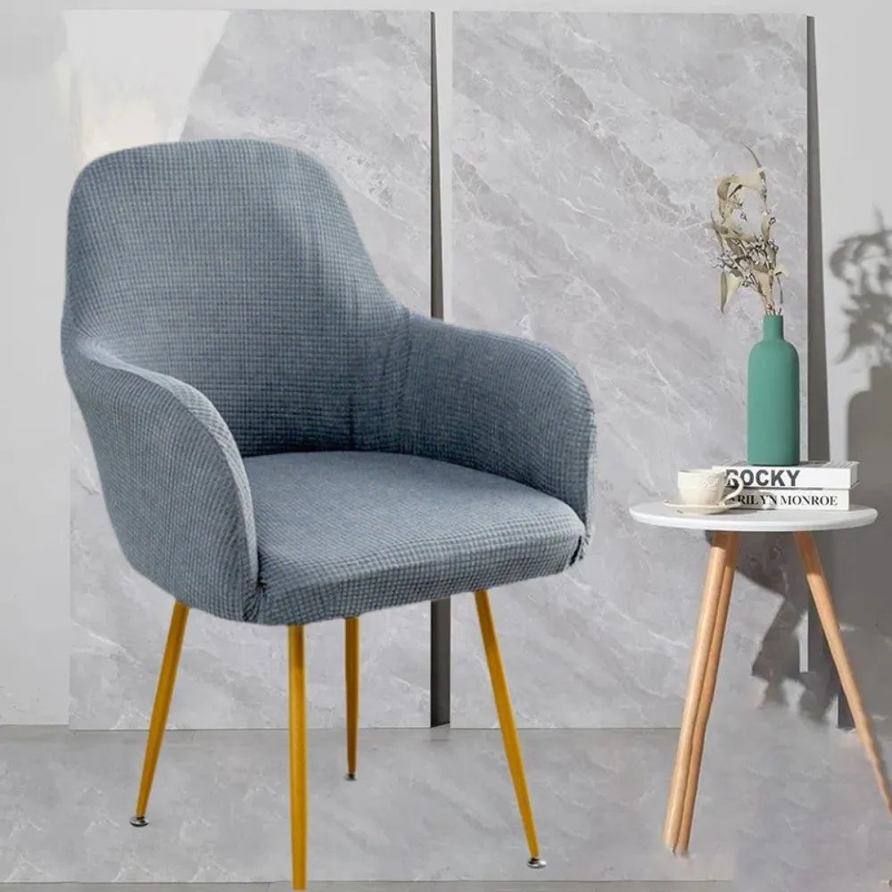 Elastic High Arm Chair Cover Polar Fleece Armchair Slipcover Armchair Slipcover Richie's Grey