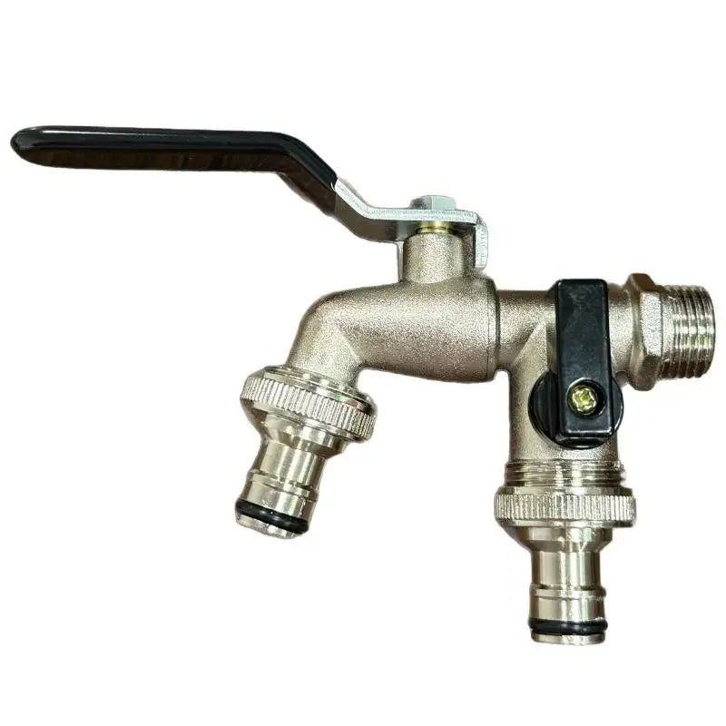IBC Water Tank Adapter 1/2 & 3/4 Inch Garden Hose Connector Garden Hose Adapter Richie's Black