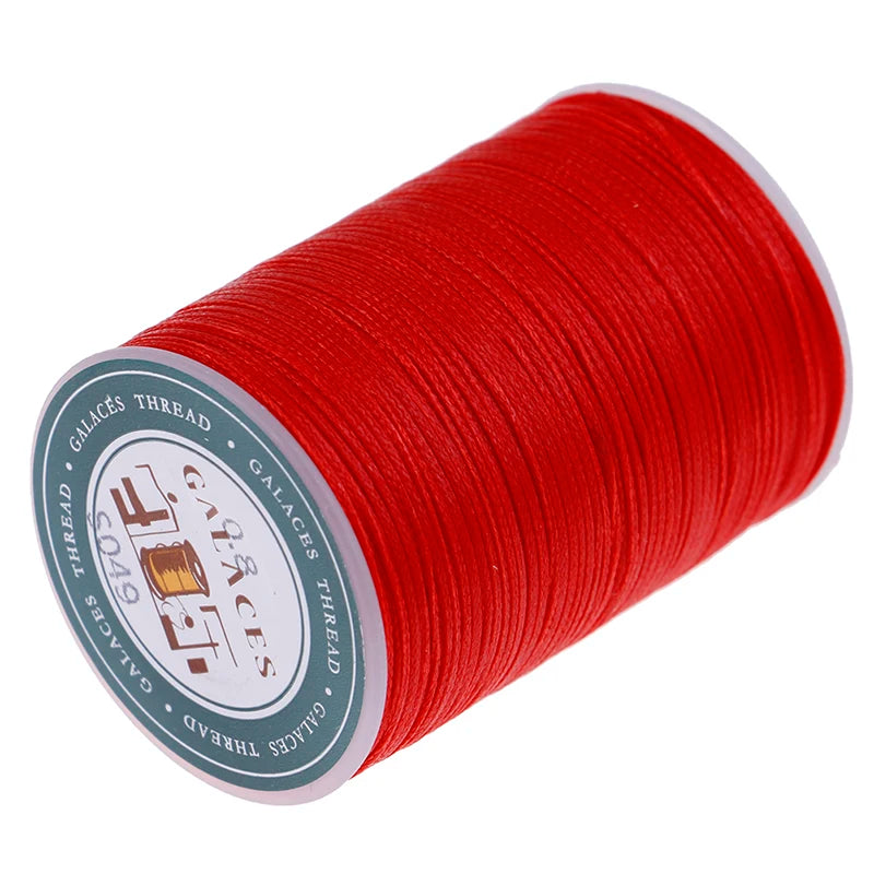 0.8mm Waxed Polyester Thread 90m – High-Strength DIY Sewing Cord Waxed Craft Thread Richie's Red