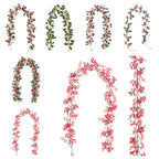 DIY Pink Berry Christmas Wreath – Artificial Garland Vine Artificial Wreath Garland Richie's