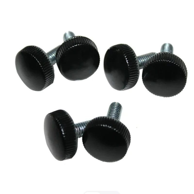 10pcs Black Plastic Knurled Thumb Screws M3 M4 Hand Tighten Knobs Thumb Screw Knobs Richie's