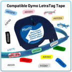 Dymo LetraTag 12mm Compatible Label Tape White – 91201/91200 Label Maker Tape Richie's