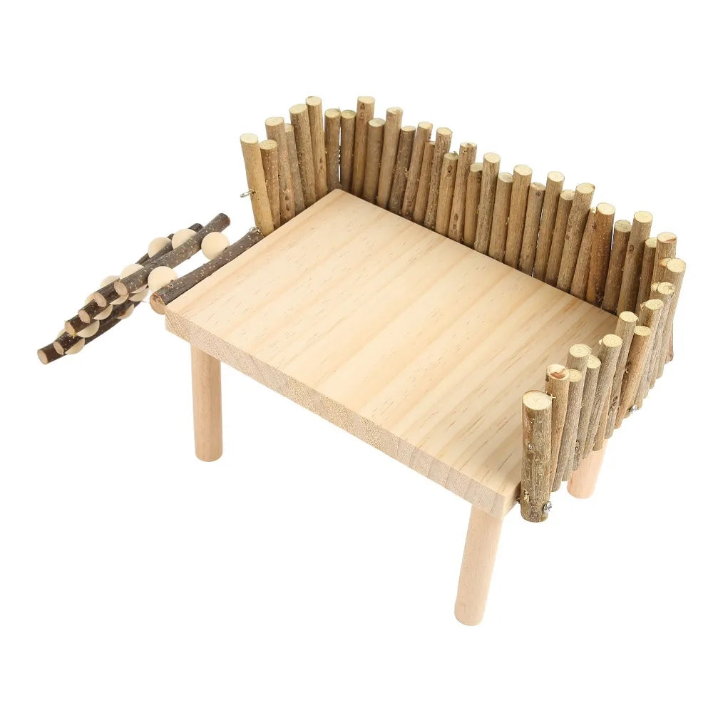 Wooden Hamster Climbing Platform with Ladder | Small Pet Toy Small Pet Toy Richie's