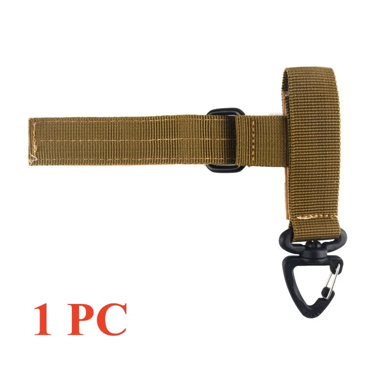 Tactical Glove Hanging Buckle Hook – Outdoor Camping Clip Tactical Gear Clip Richie's 1Pc khaki One Size