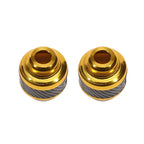 2PCs Motorcycle Frame Sliders Aluminum Alloy Crash Pad Protectors Motorcycle Frame Slider Richie's gold 2PCs