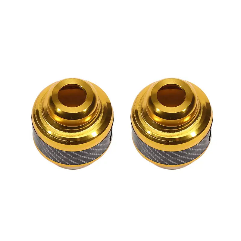 2PCs Motorcycle Frame Sliders Aluminum Alloy Crash Pad Protectors Motorcycle Frame Slider Richie's gold 2PCs