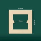 Plastic Wall Switch Cover Panel Universal Frame Bottom Box Switch Cover Panel Richie's gold-type1
