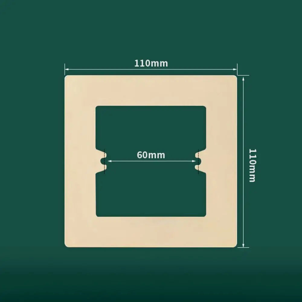 Plastic Wall Switch Cover Panel Universal Frame Bottom Box Switch Cover Panel Richie's gold-type1