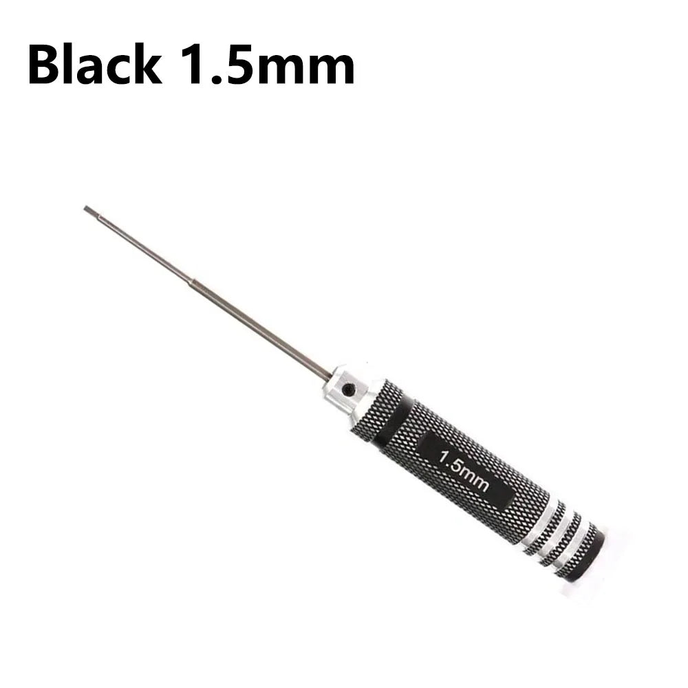 TOTNEND RC Hex Screwdriver Set 1.5–3mm Titanium Coated 4pc Precision Hex Screwdriver Richie's Black 1.5mm 1pcs