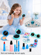 Girls Princess Pretend Makeup Play Set with Bag & Mirror Pretend Play Makeup Set Richie's