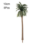 5Pcs Miniature Coconut Palm Tree Models for DIY Micro Landscape Miniature Landscape Model Richie's 13cm