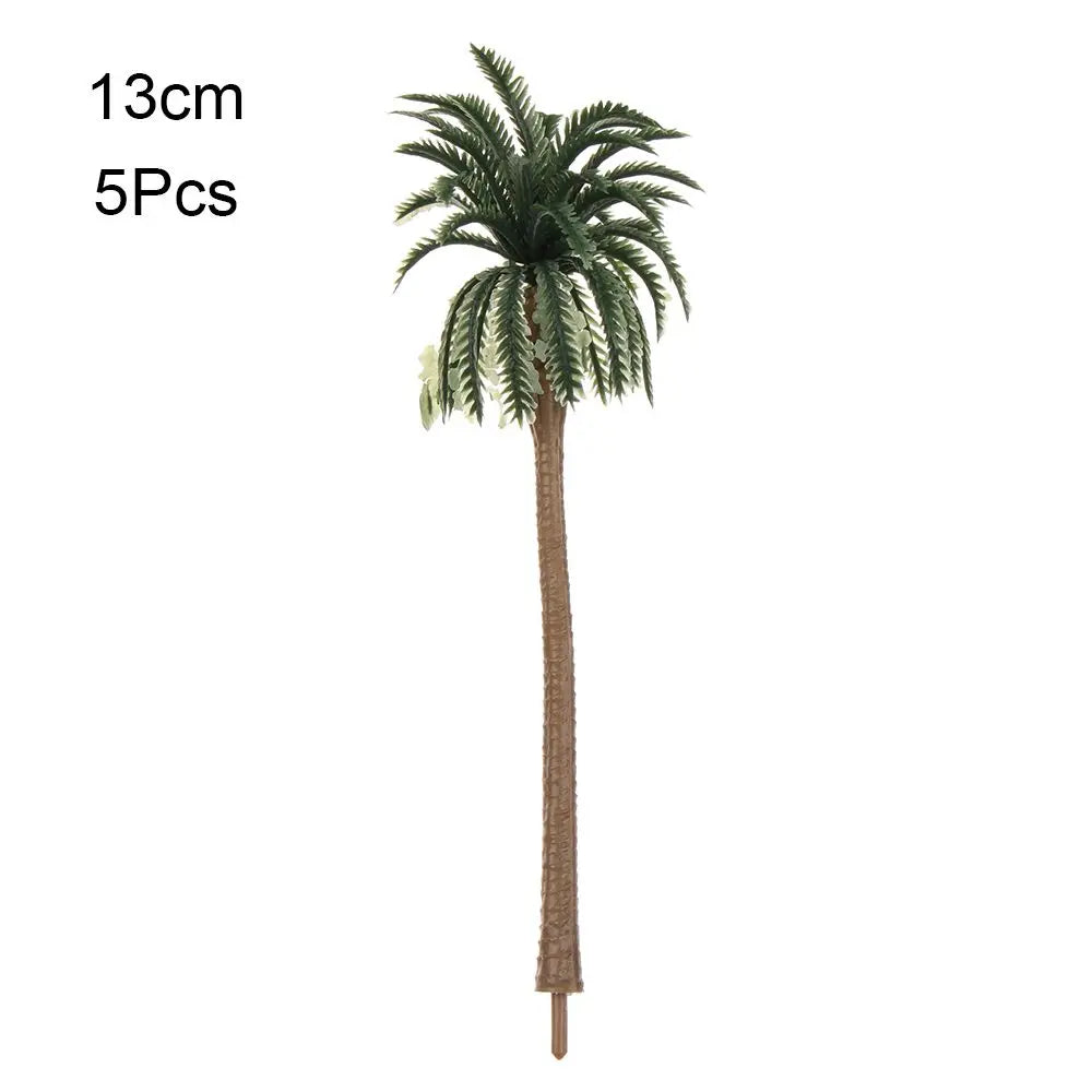 5Pcs Miniature Coconut Palm Tree Models for DIY Micro Landscape Miniature Landscape Model Richie's 13cm