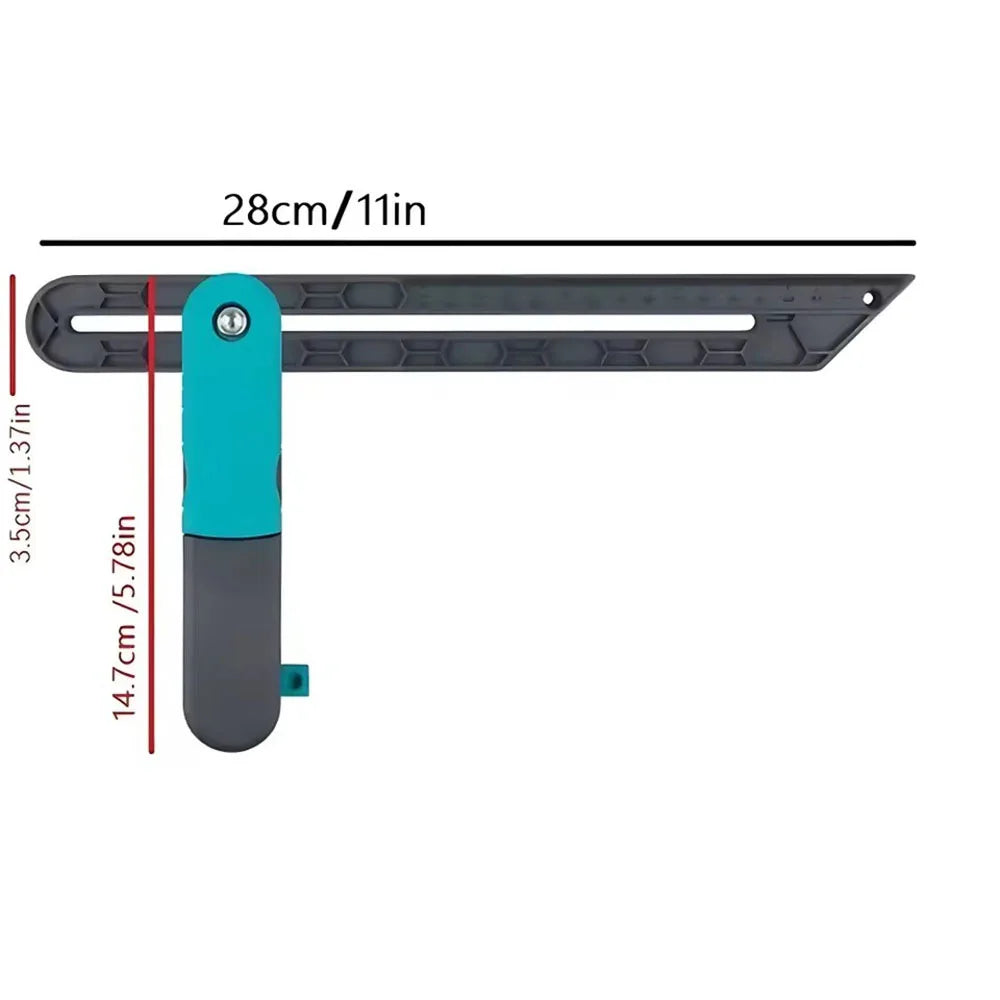 Sliding T-Bevel Angle Ruler Tri Square Carpentry Marking Tool Angle Measuring Tool Richie's