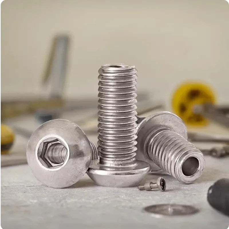 SS 304 Hollow Bolt Set M4–M12 Hex Socket Round/Pan Head Hollow Bolt Set Richie's
