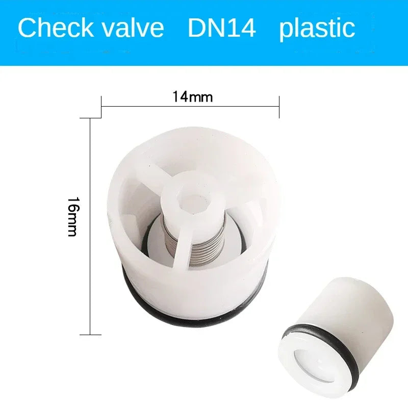 500 Pcs Plastic Inline Spring Check Valve Pipe Fittings Pipe Check Valve Richie's DN14