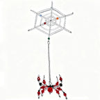 Beaded Spider Hanging Ornament – Crystal Faceted Halloween Décor Halloween Hanging Ornament Richie's Style10