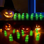 10Pcs Luminous Mini Resin Crow Figurines Halloween Decor Set Halloween Figurines Richie's