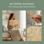 Chinese Foldable Hand Fan – Wedding & Costume Prop Foldable Hand Fan Richie's