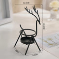 Metal Reindeer Candle Holder Christmas Table Decor Gift Candle Holder Richie's Black