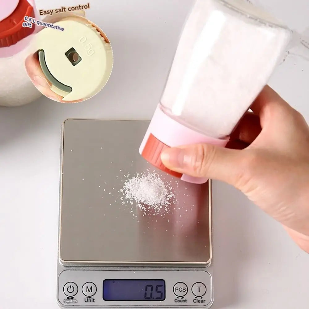 0.5g Press Quantitative Salt Dispenser – Dustproof Seasoning Jar Salt Dispenser Richie's