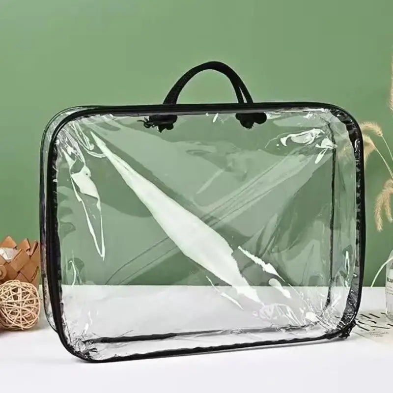 Waterproof PVC Zippered Storage Bags 4-Pack | Closet Organizer Zippered Storage Bags Richie's Black