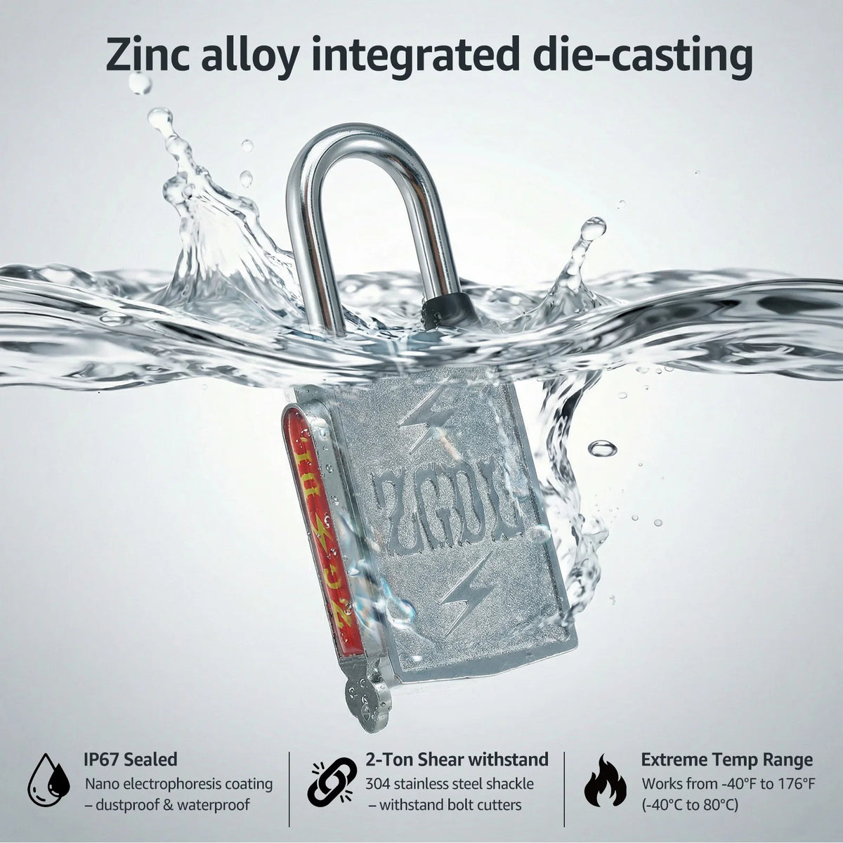 Keyless Magnetic Padlock – 304 Stainless Steel Anti-Theft Lock Magnetic Padlock Richie's
