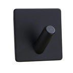 Stainless Steel Adhesive Wall Hooks Rustproof Punch-Free Hanger Adhesive Wall Hooks Richie's Black B