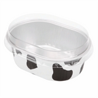 100pcs 68ml Oval Aluminum Foil Cheesecake Baking Cups Foil Baking Cups Richie's