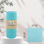 Microfiber Kitchen Towels 20pcs Reusable Lint-Free Roll Microfiber Cleaning Cloths Richie's Blue