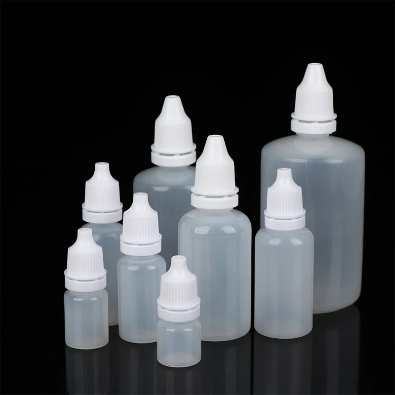 5-Pack Refillable Squeeze Dropper Bottles 3–100ml | Oil, Paint & Ink Squeeze Dropper Bottles Richie's