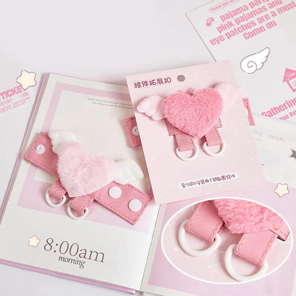 Plush Angel Wings Doll Keychain Bag Charm Pendant Gift Bag Charm Keychain Richie's