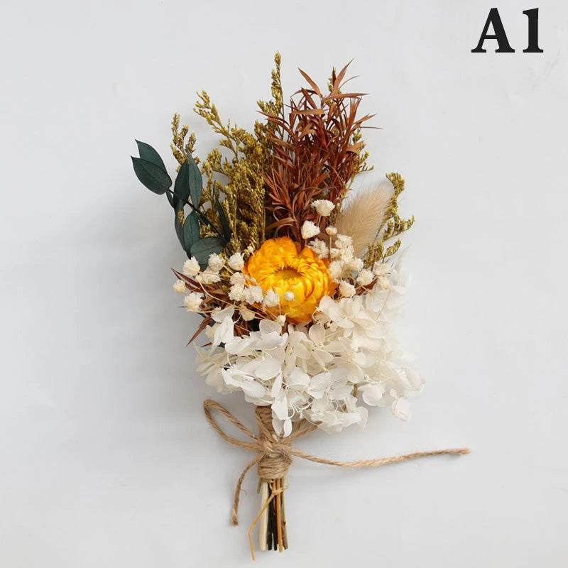 Mini Dried Flower Bouquet – Natural Baby's Breath Home Decor Dried Flower Bouquet Richie's A1