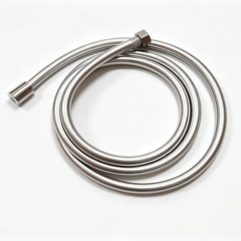 Flexible PVC Shower Hose 1.5M/2M Anti-Kink High Pressure Shower Hose Richie's SILVER 2M