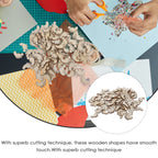 100Pcs Footprint Wood Cutouts – DIY Craft & Party Embellishments Wood Craft Cutouts Richie's