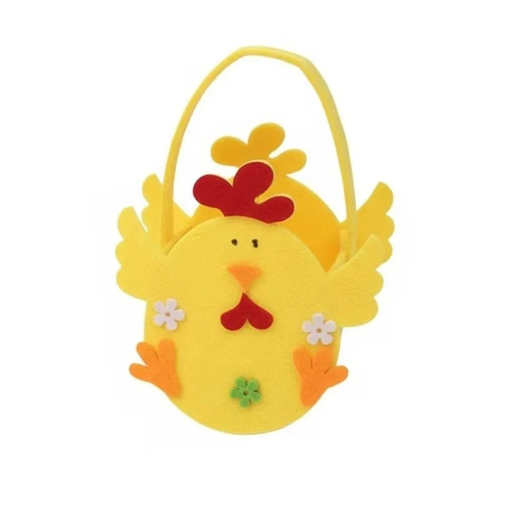 Felt Easter Bunny Candy Gift Bag with Handle | Party Basket Easter Gift Bag Richie's 7 5x5x5cm