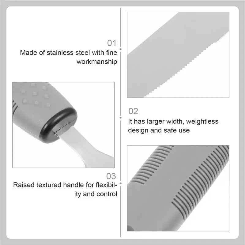Adaptive Utensils Set – Bendable Spoon, Fork & Knife Kit Adaptive Cutlery Set Richie's