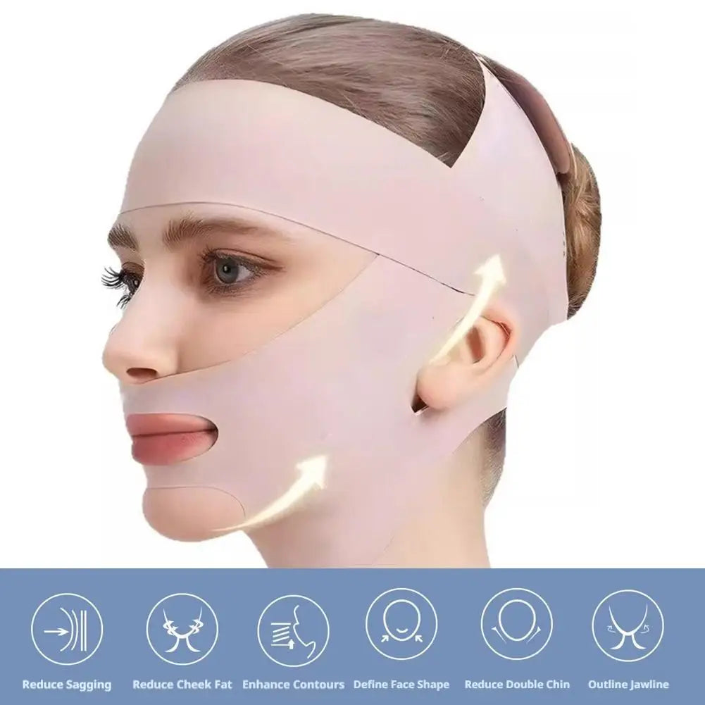 V Line Face Shaper Lifting Strap – Jawline & Chin Firming Band Facial Shaping Strap Richie's