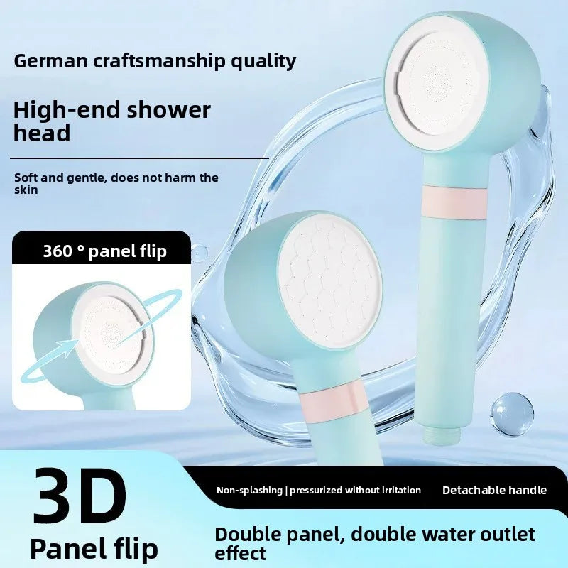 Pressurized Handheld Shower Head with Purification Filter Handheld Shower Head Richie's