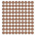 100pcs Round Kraft Paper Gift Tags with String | Brown Hang Labels Kraft Paper Tags Richie's Vintage Stamp