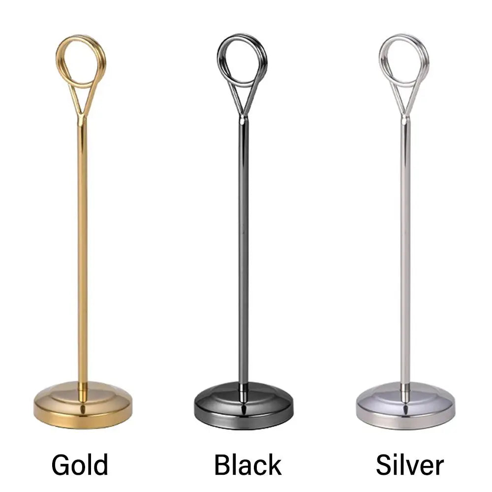 Round Photo & Memo Clip Stand – Desktop Card Note Holder Desktop Card Holder Richie's