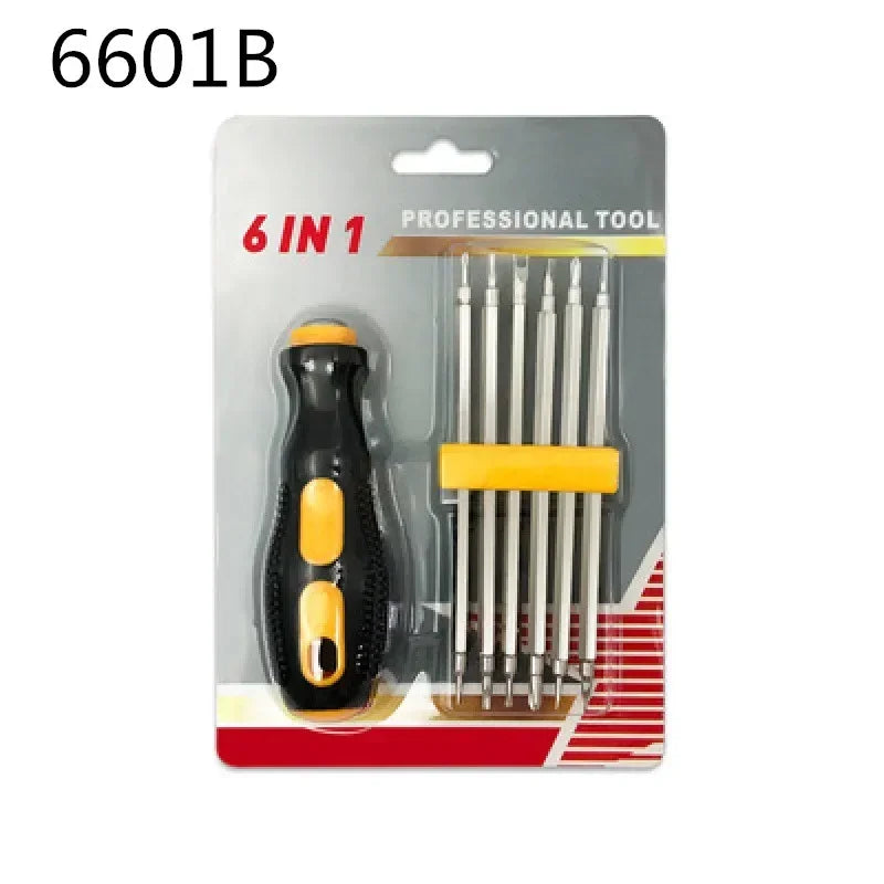 6-in-1 Precision Magnetic Screwdriver Set | Multi-Bit Repair Kit Precision Screwdriver Set Richie's 6601B