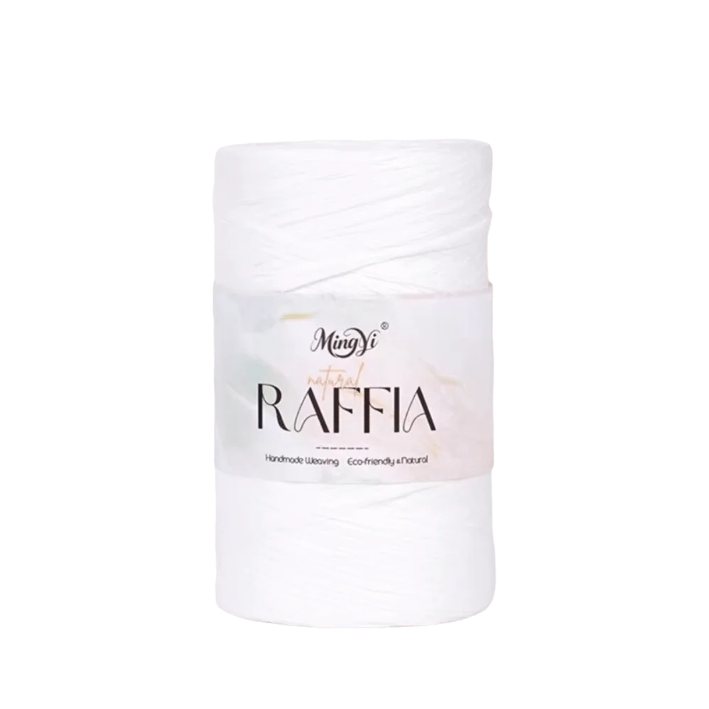 Multi-Colored Raffia Yarn 100g – DIY Knitting & Weaving Craft Raffia Craft Yarn Richie's White
