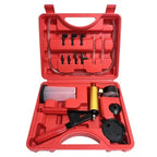 Vacuum Gauge Pistol Pump & Brake Fluid Bleeder Kit | Aluminum Brake Bleeder Pump Kit Richie's Red