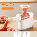 Manual Sausage Stuffer Machine – Large Capacity, 3 Nozzles Sausage Stuffer Machine Richie's White