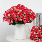 Silk Artificial Pansy Flowers Faux Rose Bouquet – DIY Home Decor Artificial Flowers Richie's