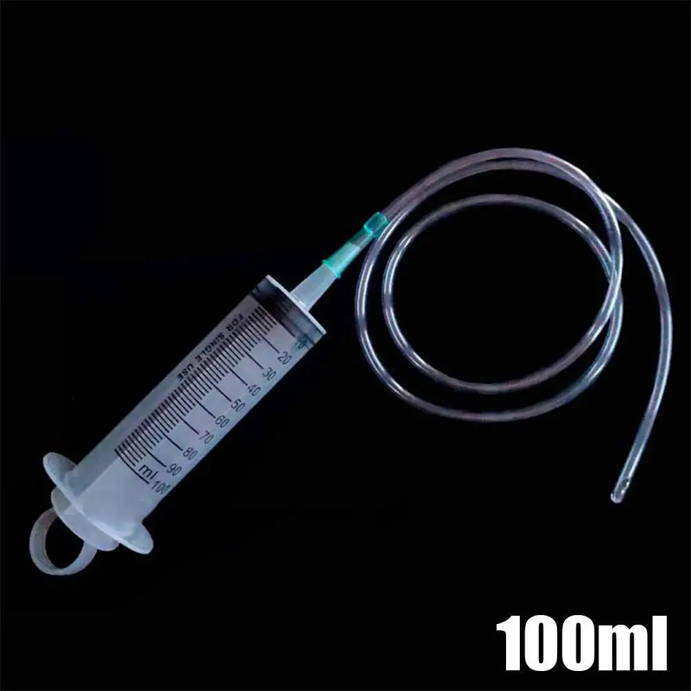Oil Pump Syringe 100/300/550ml with 1m Hose | Fluid Transfer Oil Transfer Syringe Richie's 100ml
